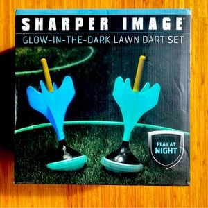 New in Box- Sharper Image Glow-in-the-dark Lawn Dart Set!
